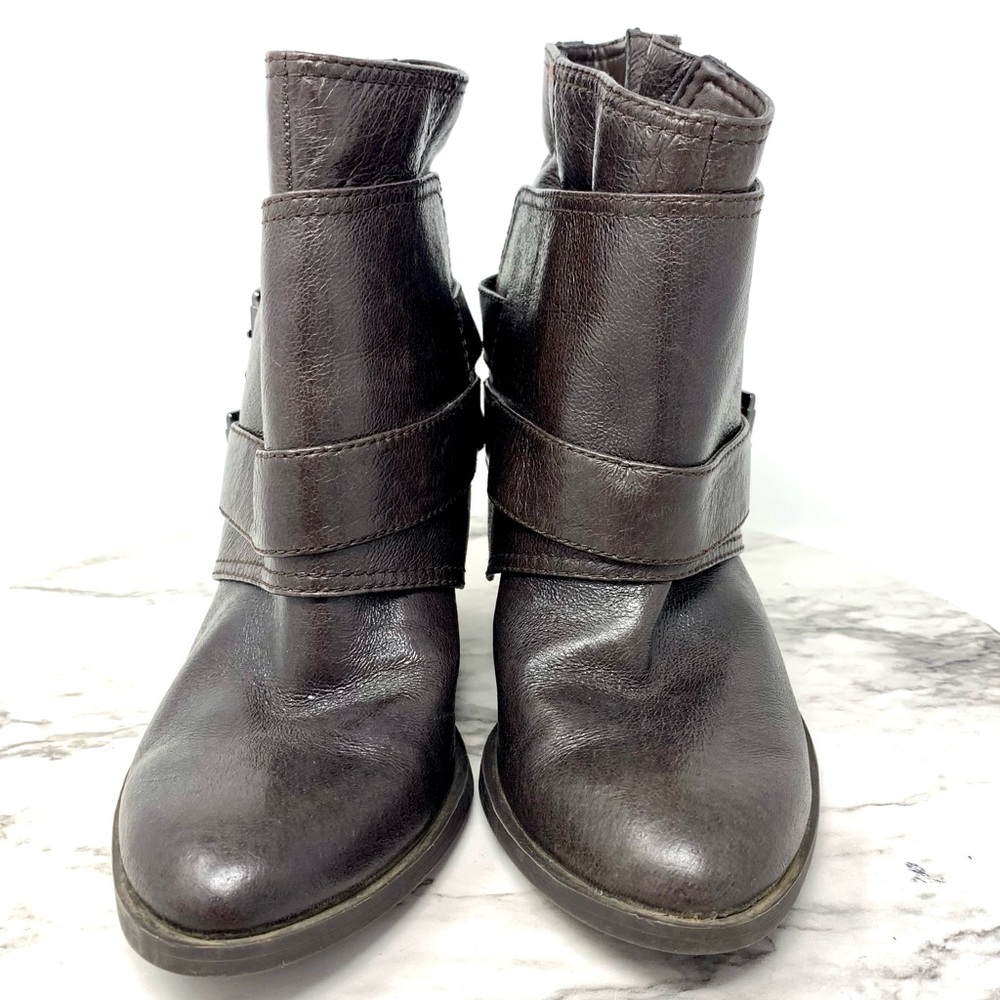Jessica Simpson Teagan Wrap Harness Boots 5/35 Petite Western Bohemian Moto Edgy - Picture 4 of 13